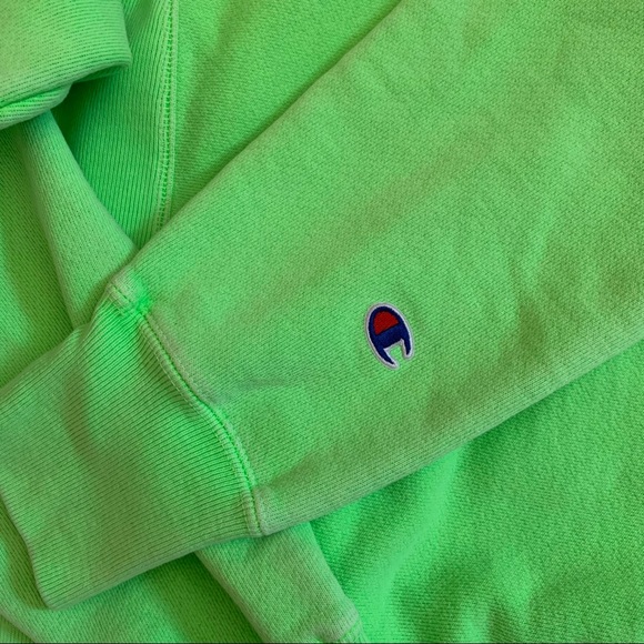 Champion Reverse Weave Neon Pullover Sweatshirt - Picture 6 of 6